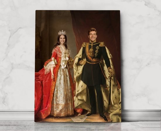 royalty-king-queen-personalized-custom-couple-portrait-family-portrait-couple-present-couple-gift-ideas
